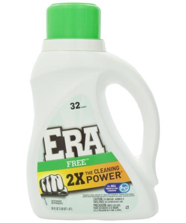 Era 2x Ultra Free Liquid Detergent 32 Loads 50 Fl Oz