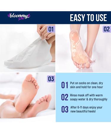 Natural Baby Foot Peel Mask for Dry Cracked Feet - Dead Skin Remover with Collagen, Argan Oil & Shea Butter - Buy Online on GoSupps.com