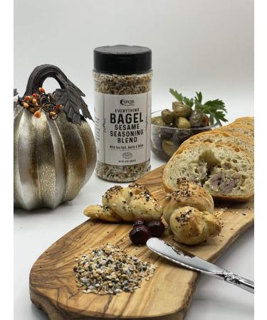 Everything Bagel Seasoning Blend XL - 10 oz Jar | Sea Salt, Garlic, Onion Flakes | Delicious Spice Mix - Buy Online on GoSupps.com