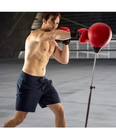 Punching Bag with Stand for Adults and Teens - Height Adjustable Speed Bag for MMA Training and Fitness - Boxing Equipment for Stress Relief - Buy Online on GoSupps.com