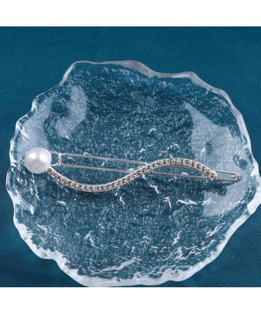 Yheakne Vintage Crystal Hair Clip Silver Cz Hair Pin Clip Rhinestone Hair Barrette Pin Shine Crystal Headpieces Cz Head Clip Headwear Decorative Hair Accessories for Women and Girls Gifts (Silver) - Buy Online on GoSupps.com