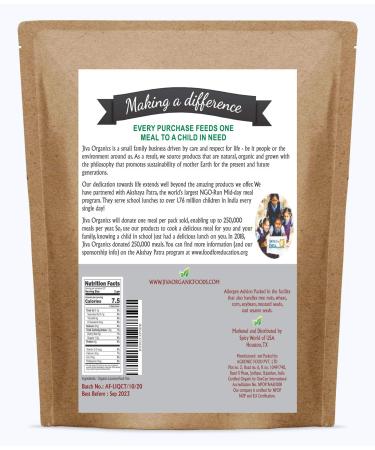 Jiva Organics Organic Licorice Root Tea 1lb Kraft Bag - Non-GMO Dried Glycyrrhiza glabra - Buy Online on GoSupps.com