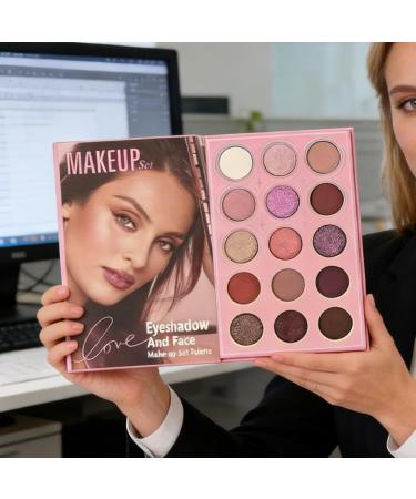 Eyeshadow Palette | 21 Colors Book Style Blush Makeup Kit - Full Face Makeup Palette - For Women Girls and Enthusiasts - Daily Use Wedding Party & - Buy Online on GoSupps.com