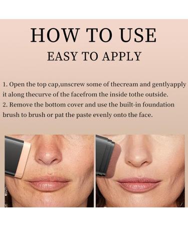  Foundation Full Coverage - 15g Skin Compensator Full Coverage | Women's Dual-Headed Base Moisturizer - Daily Face Primer with Smooth Finish - Buy Online on GoSupps.com