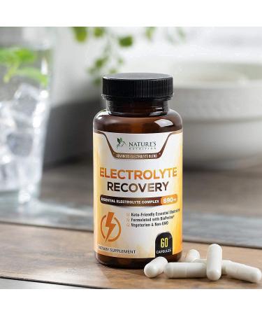 Electrolyte Replacement Capsules - Keto Friendly Supplement for Rehydration - 60 Capsules for Cramps, Sports & Exercise - Buy Online on GoSupps.com