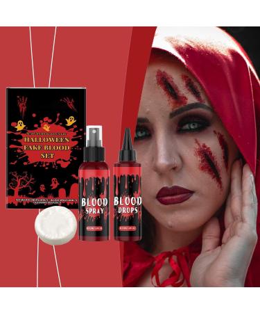 Vampire Blood | Bloody Makeup Kit Liquid Soap Cleanser Face Makeup for Vampire Zombie Costumes Men Women - Buy Online on GoSupps.com