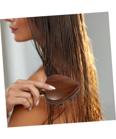 HAPINARY Portable Wooden Comb for Men - Scalp Massage & Detangling Comb - Comfortable Pick Comb - 12.10X8.00X3.50CM Brown - Buy Online on GoSupps.com