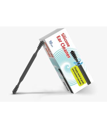 Spiral Silicone Ear Cleaner - 10 Pcs Reusable & Plastic-Free Ear Wax Remover | Dual-End Design for Easy Twist & Grab | Exfoliates and Improves Hearing - 10 Count Pack - Buy Online on GoSupps.com