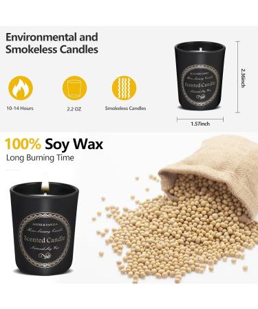 Soy Candles Gift Set for Women - Home Scented Candles with Essential Oils | Perfect Christmas & Birthday Gifts | 4x2.2oz Portable Travel Fragrances - Buy Online on GoSupps.com