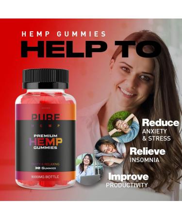 PureHemp Premium Hemp Oil Gummies - 30 Day Supply - 30 Count - Buy Online on GoSupps.com