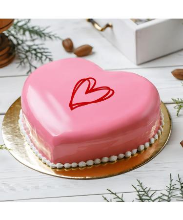 9PCS Heart Cake Topper Acrylic Love You Gold Mirror Cupcake Decoration DIY Cake Supplies for Wedding Birthday Valentine s Day Engagement Party - Buy Online on GoSupps.com