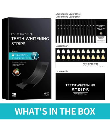 Professional Teeth Whitening Strips Kit - 14 Treatments for Sensitive Teeth - Mint Flavored 28 Dental Whitener Strips - Buy Online on GoSupps.com