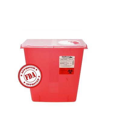 Oakridge 3 Gallon Needle and Syringe Disposal Container - Pack of 3 - Buy Online on GoSupps.com