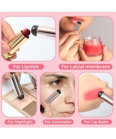NICENEEDED Silicone Lip Concealer Makeup Brushes - 2 PCS Portable Lip Gloss & Lipstick Applicator Tools for Women - Optimal Silicone Lip Makeup Brushes with Tube Protector - Buy Online on GoSupps.com