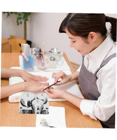 FOMIYES 1 Set Manicure Bowl Metal Holder Skin Care Tools Nail Accessories Skincare Mini Nail Polish Acrilic Nails Kit Pinceles para U as Acrilicas Nails Tools Mix Stainless Steel - Buy Online on GoSupps.com