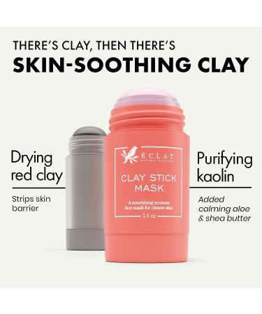 Nourishing Clay Stick Mask with Kaolin Clay and Caffeine for Clearer, Brighter, and Hydrated Skin - Unclog Pores and Remove Blackheads - 1.4 oz - Buy Online on GoSupps.com