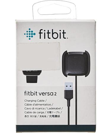 Fitbit Versa 2 Charging Cable Official Product 1 Count (Pack of 1) Black - Buy Online on GoSupps.com