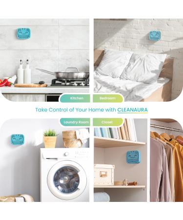Home Zone Living CleanAura Deodorizing Filter Kit | Carbon Filter Bag & Magnetic Sticker for Odor Elimination in Your Home - International Shipping Available - Buy Online on GoSupps.com