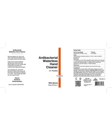 Waterless Antibacterial Hand Cleanser Kills 99.99% of Germs Cleans Dirt & Grime 16oz | International Shipping Available - Buy Online on GoSupps.com
