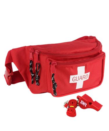 Ever Ready First Aid Fanny Pack / Hip Pack (Fanny Pack With Whistle) Lifeguard Pack With Whistle