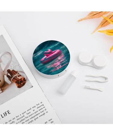 Portable Travel Contact Lens Case - Waterproof Swimming Circle Storage Box - Buy Online on GoSupps.com