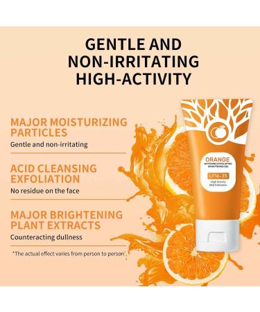  BAInuai Set of 3 exfoliating facial gels for women - Bright Orange - Facial scrub - To reduce - Buy Online on GoSupps.com