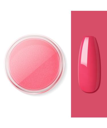 Dark Pink 2G Nail Dipping Powder Nail Starter Dipping Powder System French Powder No Needed Nail Lamp Fast Dry Nail Art Manicure DIY Salon Gift Set for Women Girls DIY Nail Beginner Home Salon Gift YA03-016