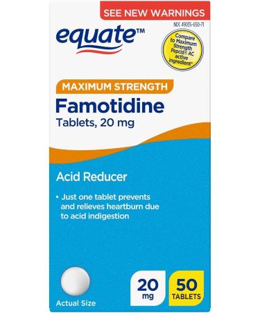 Buy Equate Famotidine 20mg Tablets - Maximum Strength Acid Reducer (50 Count) | International Shipping Available - Buy Online on GoSupps.com