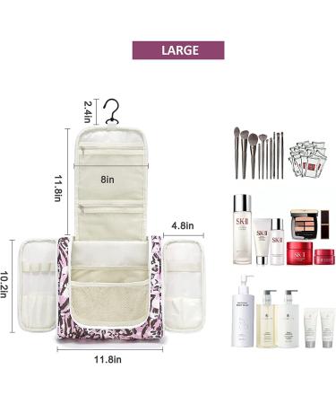 OMYSTYLE Hanging Travel Toiletry Bag - Large Leopard Organizer for Men & Women - Perfect for Cosmetics & Shower Essentials - Buy Online on GoSupps.com