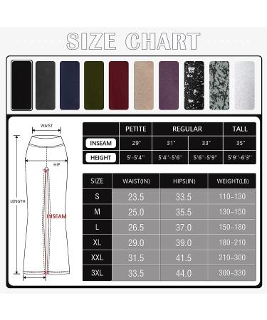 Houmous Women's Cotton Bootcut Pants with Inner Pocket - X-Large/33 Inseam Black - S-XXXL Sizes Available - Buy Online on GoSupps.com