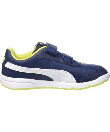 PUMA Kids Stepfleex 2 Sl Ve V Ps Trainers 10 UK Child - Peacoat/White/Yellow - Buy Online on GoSupps.com