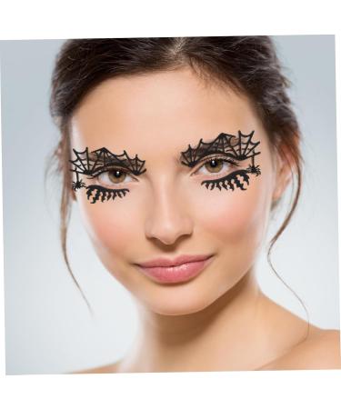 ABOOFAN Halloween Fake Eyelashes 2 Pairs eye shadow stickers false eyelashes Paper halloween eyelashes cross false eyelashes for Fluffy Eyeslash - Buy Online on GoSupps.com