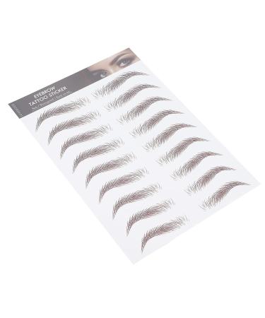 6D Waterproof Eyebrow Sticker - Professional Eyebrow Transfer Tool for Women & Girls | Brown | International Shipping - Buy Online on GoSupps.com