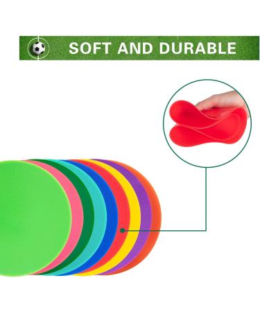 Vhxorrz Spot Markers 18 Pcs - Non Slip Rubber Agility Markers for Football & Basketball Training - 9 Inch & 10 Inch - School Activities & Exercise Drills - Buy Online on GoSupps.com