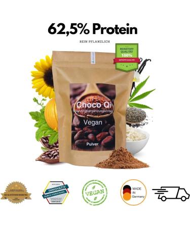  Microflorana Choco Qi Vegan 600 g Vegetable Protein Low Carb BCAA 2:1:1 Protein Powder Protein Chocolate Sunflower Protein Hemp Protein Pumpkin Protein Proteins - Buy Online on GoSupps.com