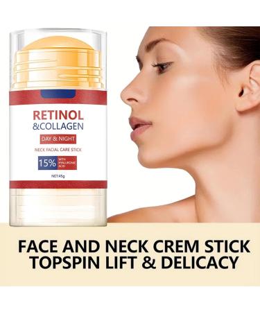Anti-Wrinkle Moisturizing Care Stick Retinol & Collagen Face & Neck Care Stick Anti-Aging Firming Cream for Neck and D collet Tighten And Hydrate Skin Day & Night Neck Tightening Cream - Buy Online on GoSupps.com