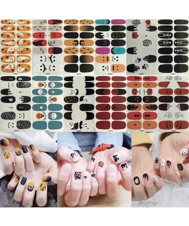 rongweiwang 12 Pieces Halloween Nail Stickers with Good Craftsmanship Polish Strips Fingernail Decal Party Props for Women Girls - Buy Online on GoSupps.com