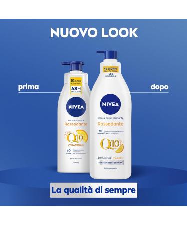  NIVEA NIVEA Q10 Firming Moisturizing Body Cream 400ml Body Firming Cream with Coenzyme Q10 Pure and Vitamin C 72H Moisturizing Body Cream for Normal Skin for More Toned Skin and - Buy Online on GoSupps.com