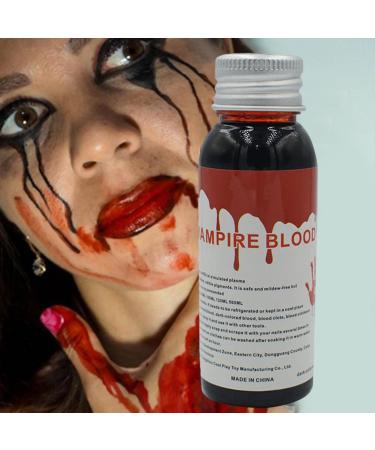 Blood Makeup - 100ml Vampire Blood Gel Realistic Liquid for Special Effects | Washable Costume Prop for Wedding Dress Cosplay Makeup - Buy Online on GoSupps.com
