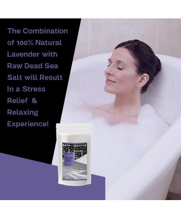 5 LB Pure Dead Sea Salt with Lavender Essential Oil - Spa Bath Salt for Body Wash & Scrub - Soothes Tired Muscles & Skin - Buy Online on GoSupps.com