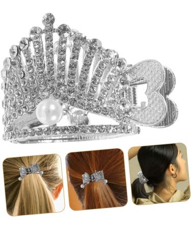 minkissy hairpin rhinestone barrettes pearl hair clips korean hair accessories rhinestone hair accessory minimalist hair clip ponytail buckles ponytail cuff high ponytail holder Metal Miss - Buy Online on GoSupps.com