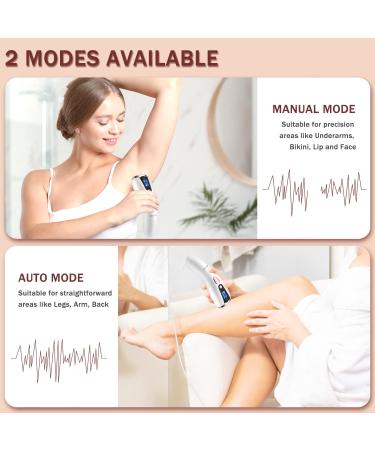 999,999 Flashes Laser Hair Removal Device for Women & Men - Painless At-Home Permanent Hair Removal - Buy Online on GoSupps.com