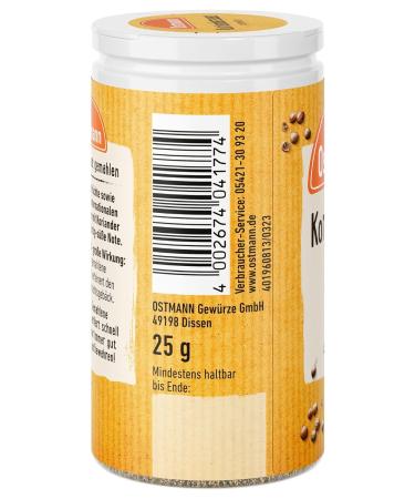 Ostmann Koriander Ground 25g - Premium Quality Spice for International Shipping - Buy Online on GoSupps.com