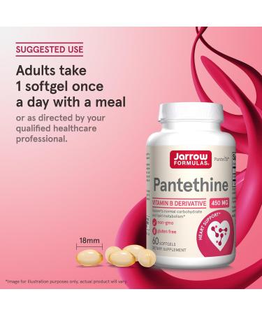 Jarrow Formulas Pantethine 450 mg - 60 Softgels for Energy & Metabolism Support - Buy Online on GoSupps.com