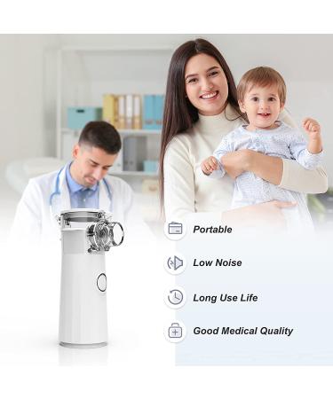 Mini Portable Handheld Nebulizer for Adults & Kids - Quiet Travel & Household Nebulizer Machine - Personal Ultrasonic Cool Mist Steam Inhaler - Buy Online on GoSupps.com