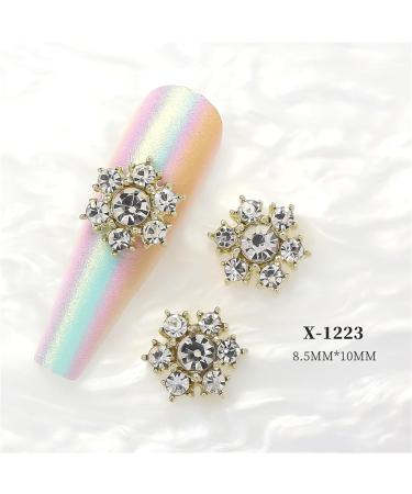 Stand Out With 10pcs 3D Alloy Snowflake Embellishments Fashionable Decorations X1215 - Buy Online on GoSupps.com