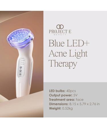 Blue LED+ Acne Light Therapy by Project E Beauty | Anti-Acne Skincare | Reduce Dark Spots & Scars | Calm Inflammation & Sensitive Skin | Remove Blemishes | For Skin Rashes & Oily Skin - Buy Online on GoSupps.com