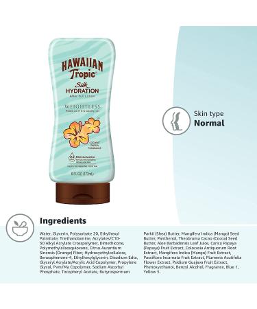 Hawaiian Tropic Silk Hydration Weightless After Sun Lotion - Coconut Papaya 6 fl oz - Buy Online on GoSupps.com