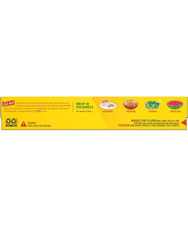 Glad ClingWrap Plastic Wrap - 200 Sq Ft Roll (Packaging May Vary) - Buy Online on GoSupps.com