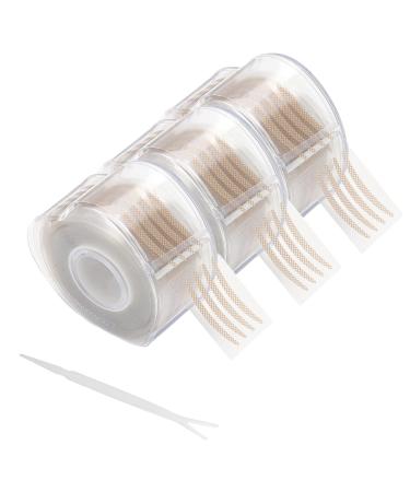 1800pcs Anjoize Eyelid Lift Anjoize Invisible Eyelid Lifter Strips Kit Anjoize Self-Adhesive Invisible Double Eyelid Tape with Tools (Small Round-Brown) Small Round-brown